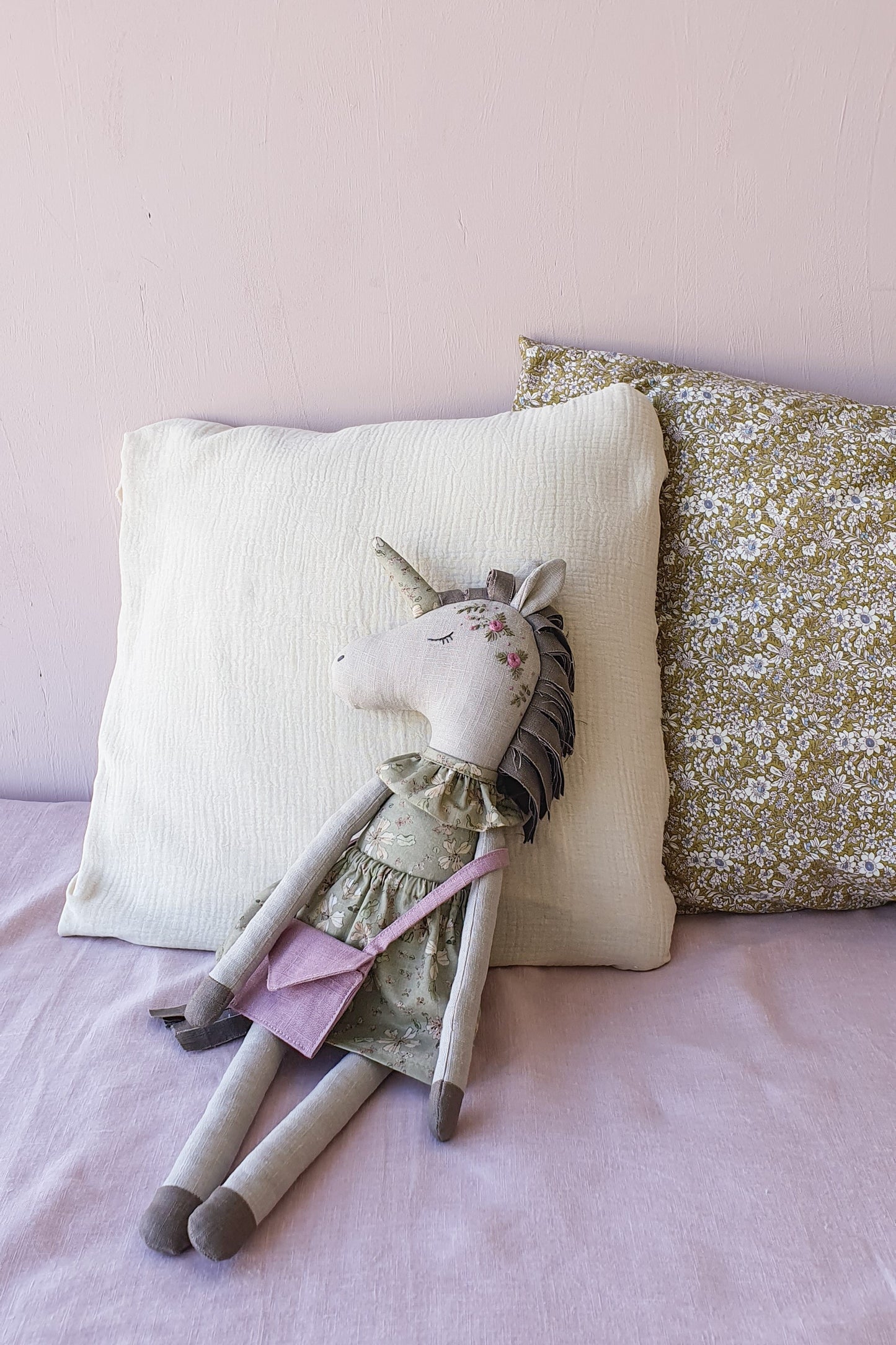 Harmony Unicorn Doll-Olive Green