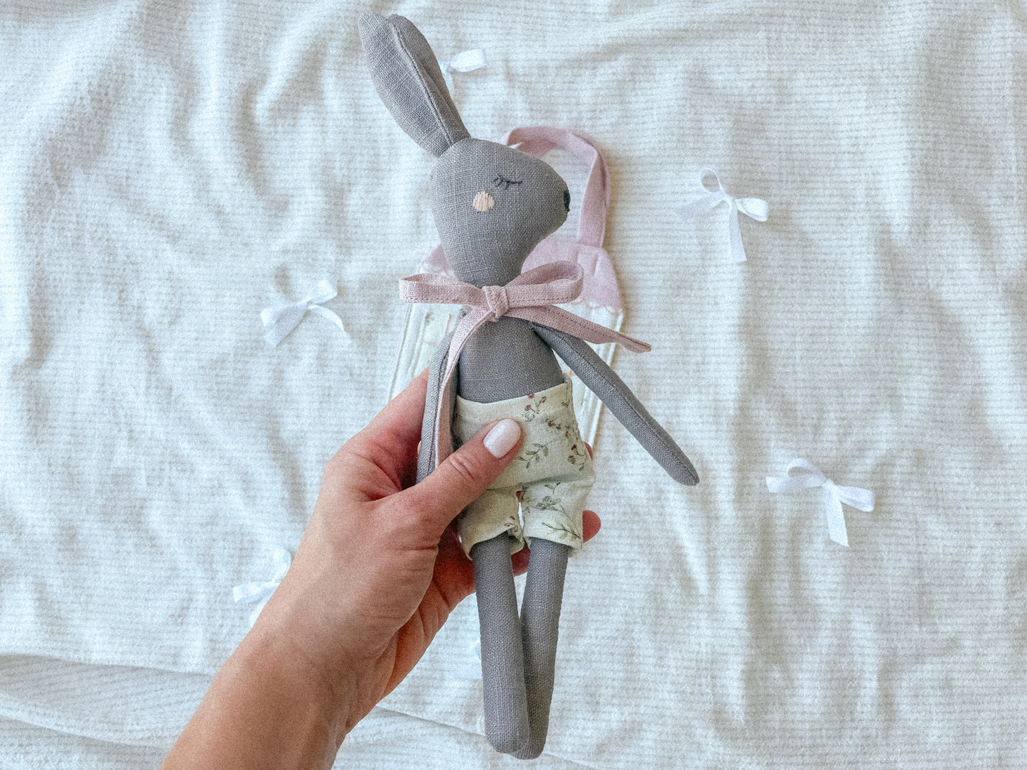 Rosie bunny doll & house bag
