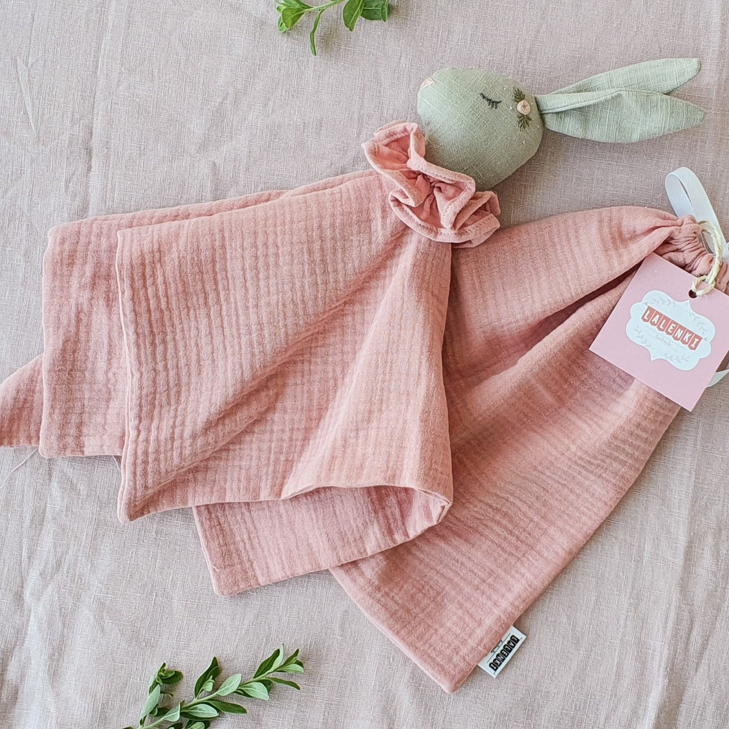 Bunny cotton comforter-pink