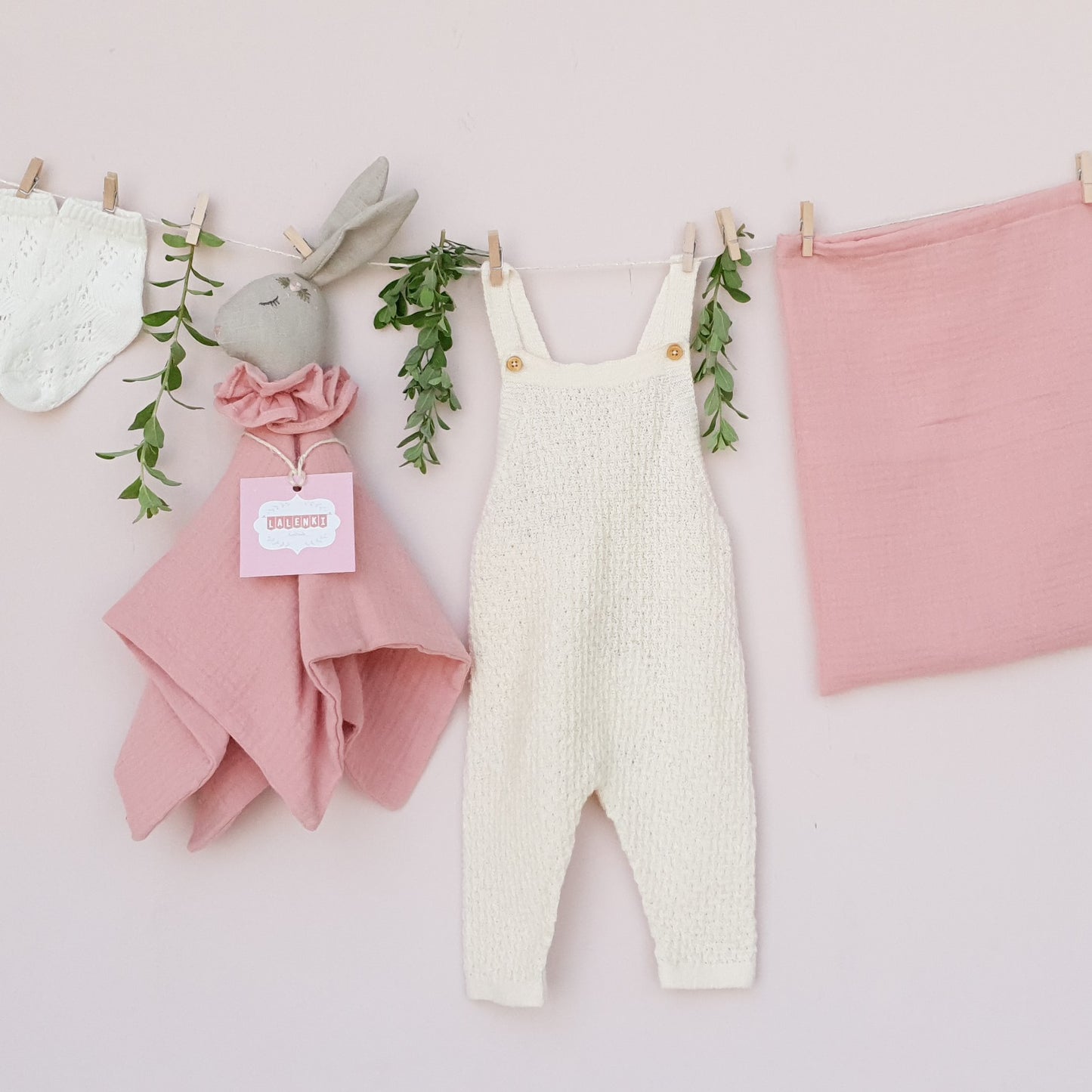 Bunny cotton comforter-pink
