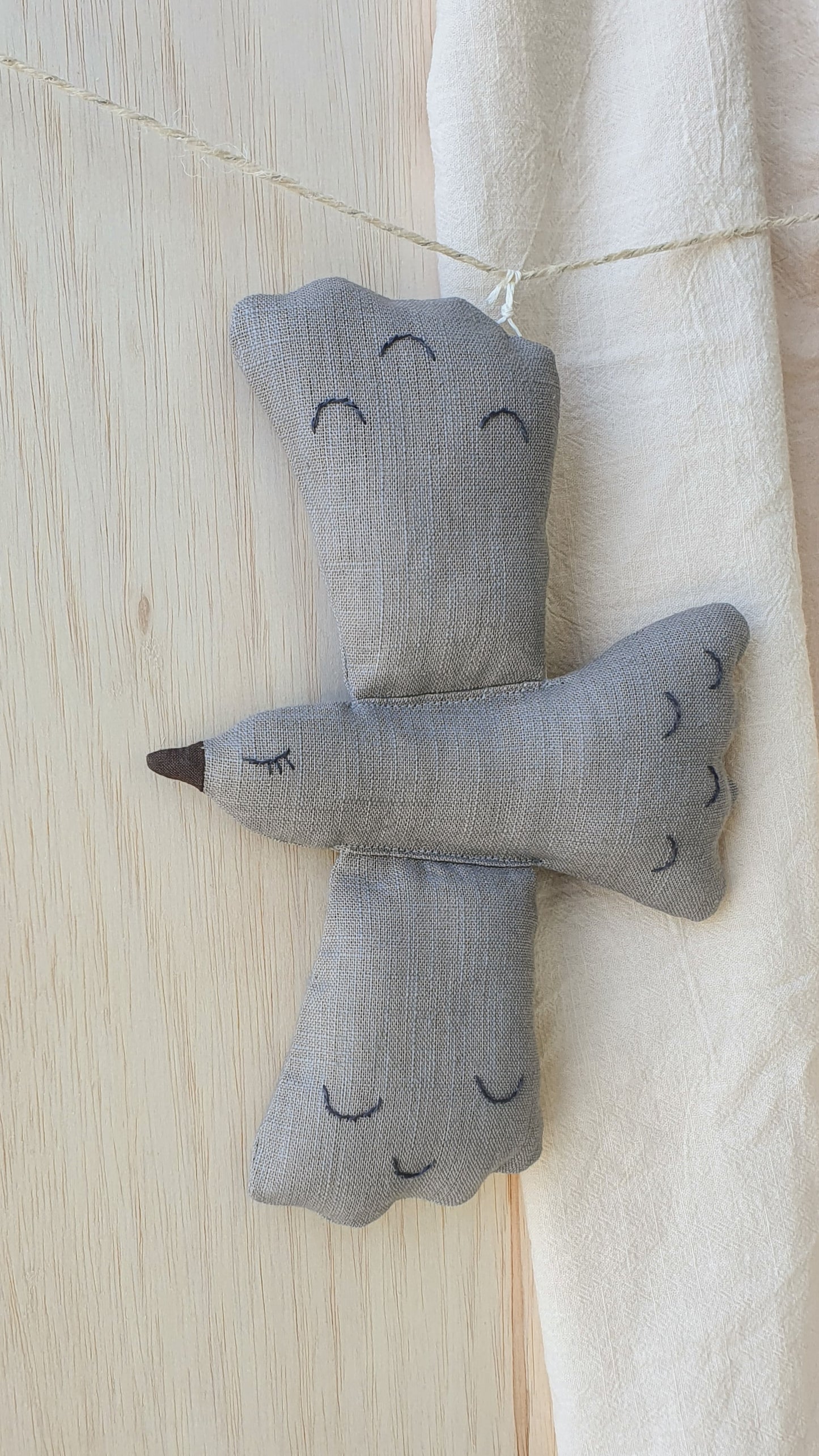 Birds garland-gray