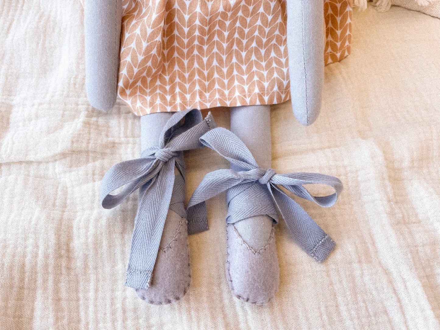 Autumn bunny doll- mustard