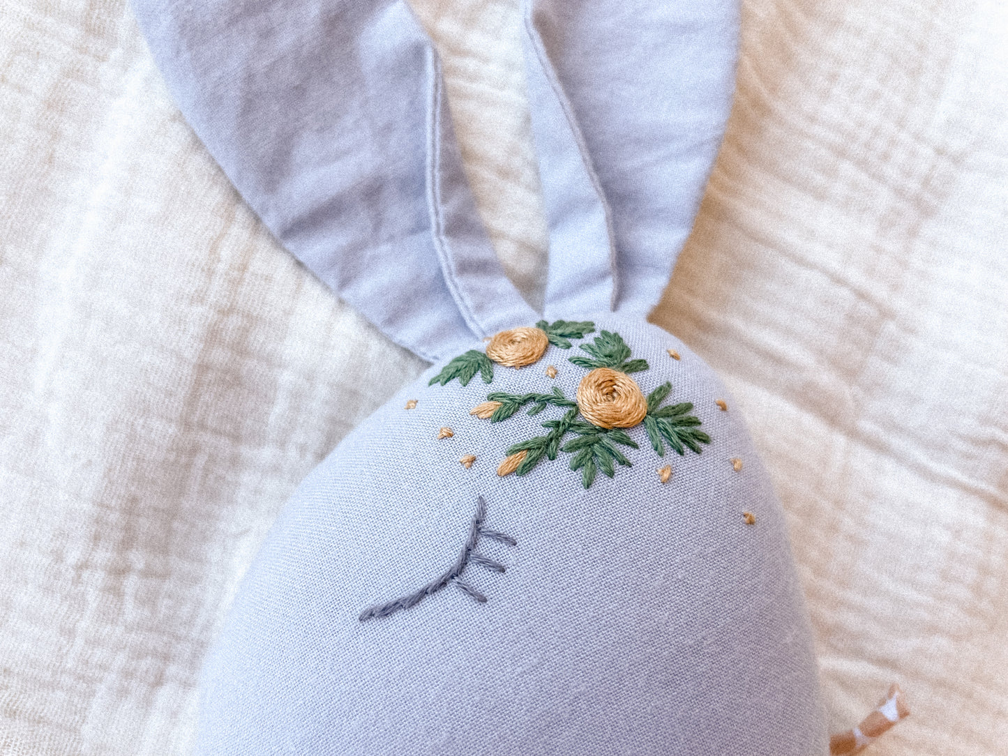 Autumn bunny doll- mustard